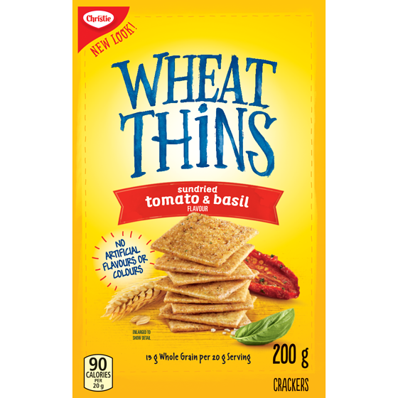 Christie Wheat Thins Sundried Tomato & Basil Crackers 200 g, $1.90/100g