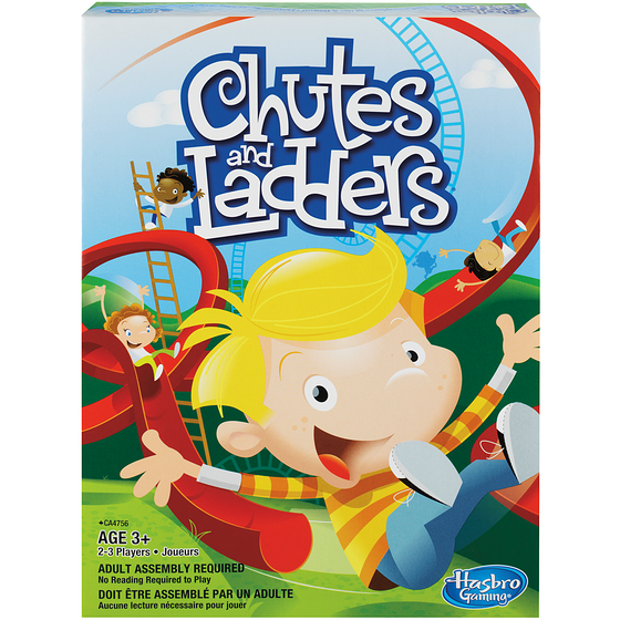 Hasbro Gaming Chutes and Ladders Board Game, Fun Game for Kids Ages 3 and Up, Preschool Game, Classic Chutes and Ladders Gameplay 1 ea, $11.00/1ea