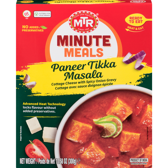 MTR Paneer Tikka Masala 300 g, $1.10/100g