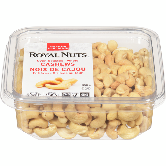 Royal Nuts Dry Roasted Sea Salt Cashews 350 g, $4.29/100g
