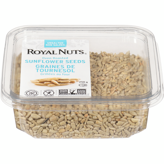Royal Nuts Oven Roasted Shelled Sunflower Seeds, Unsalted     250 g, $2.40/100g
