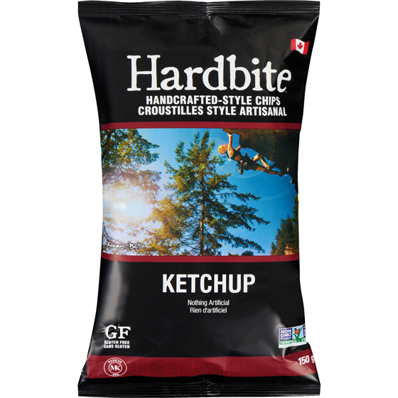 Hardbite Handcrafted-Style Chips, Ketchup 150 g, $3.33/100g
