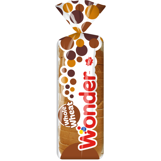 Wonder 100% Whole Wheat Bread 675 g, $0.59/100g