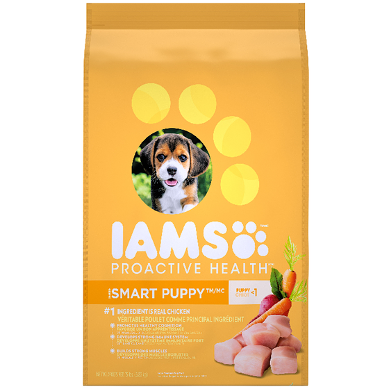 Iams Nourriture sèche pour chiots recette avec poulet et grains entiers 6.804 kg, 0,49 $/100g