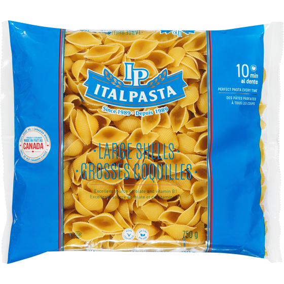 Italpasta Large Shells 750 g, $0.20/100g