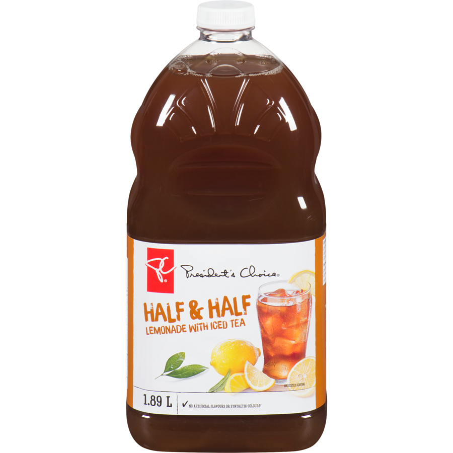 Calories in President's Choice Half & Half Lemonade With Iced Tea