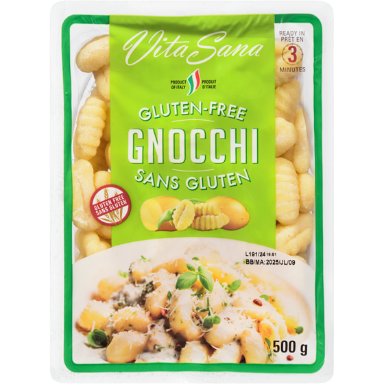 Vita Sana Potato Gnocchi, Gluten Free 500 g, $0.96/100g