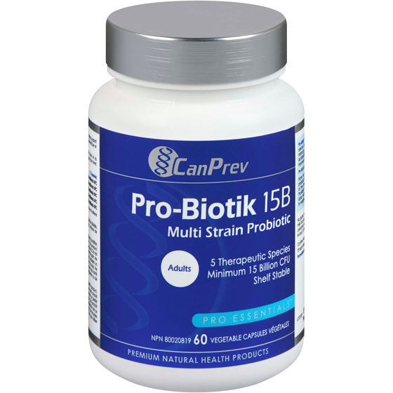 CanPrev Vegetable Capsules Pro-Biotik 15B Adults 60 ea, $0.57/1ea