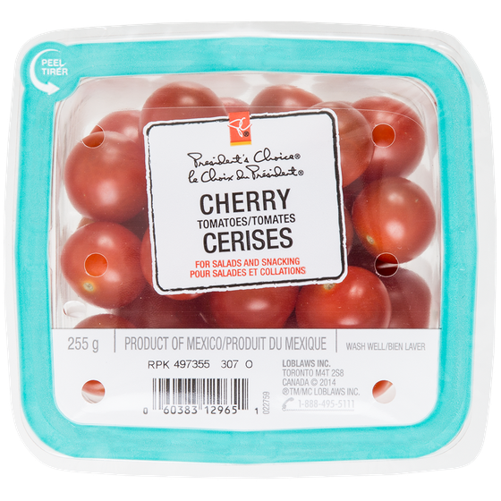 President's Choice Cherry Tomatoes 255 g, $2.98/1ea