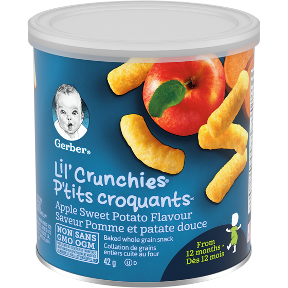 Nestlé P'TITS CROQUANTS Pomme patate douce, collation petits 42 g, 9,50 $/100g