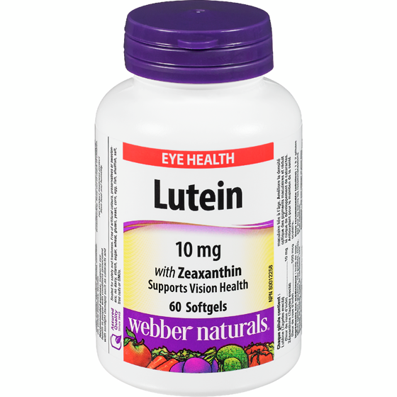 Webber Naturals Eye Health Softgels Lutein 10 Mg With Zeaxanthin 60 ea, $0.35/1ea