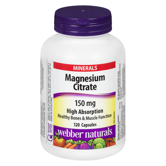 Webber Naturals Minerals Magnesium Citrate Capsules 120 ea, $0.14/1ea