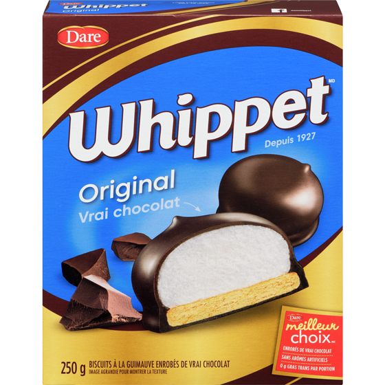 Dare Biscuits Whippet Original 250 g, 2,00 $/100g