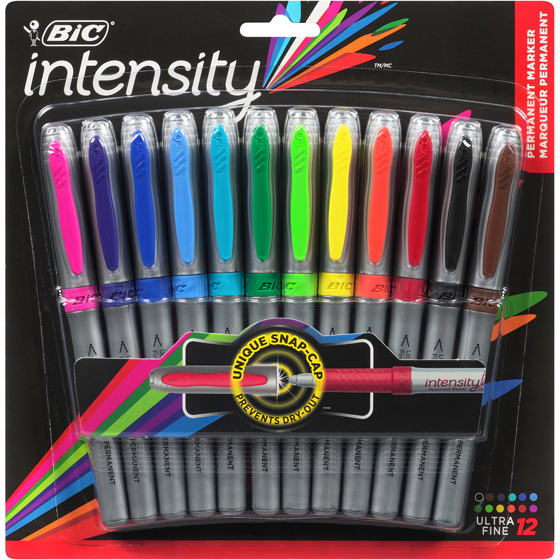 Bic Mark It Permanent Marker 12x12.0 ea, $1.00/1ea