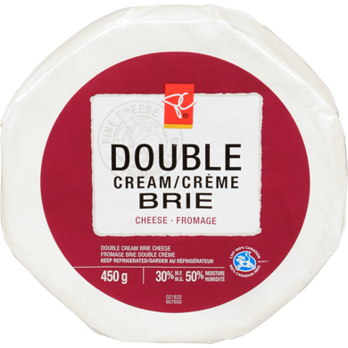 le Choix du Président Brie double crème 450 g, 3,11 $/100g