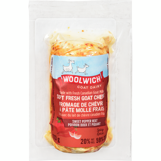Woolwich Cheese, Chevrai Sweet Pepper Heat 113 g, $6.01/100g