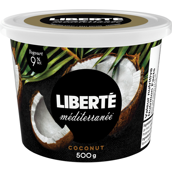 Liberte Méditerranée 9% Yogurt, Coconut 500 g, $1.00/100g