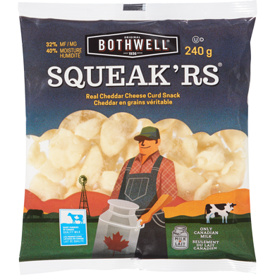 Bothwell Fromage cheddar en grains Squeak’rs 240 g, 2,70 $/100g