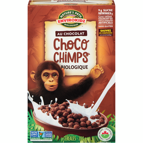 Nature’s Path Céréales biologiques Choco Chimps 284 g, 2,11 $/100g