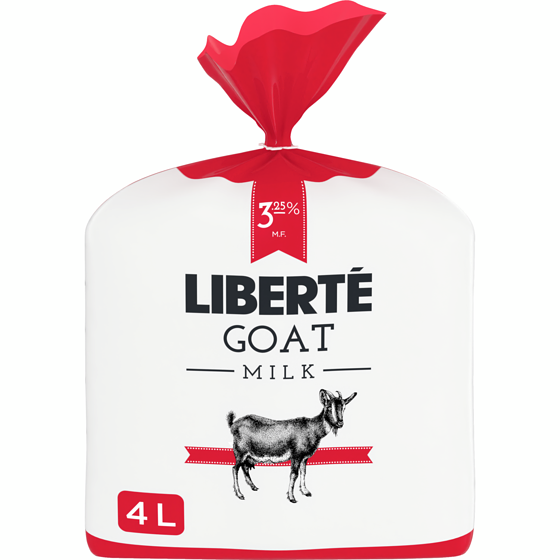Liberte Goat Milk 3.25% M.F 4 l, $0.40/100ml