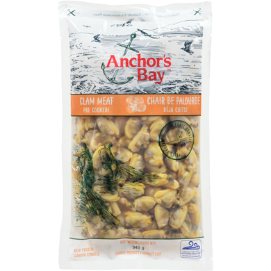 Anchor Bay Cooked Clam Meat 340 g, $2.00/100g