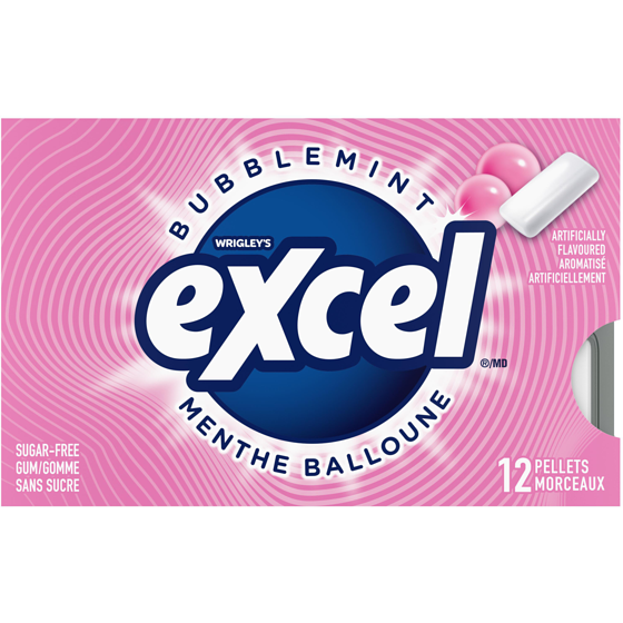 Excel Bubblemint  12x12.0 ea, $0.09/1ea