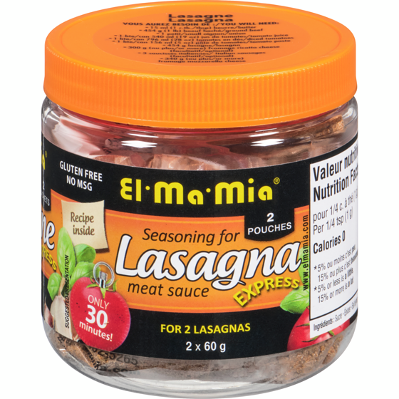 El Ma Mia Lasagna Seasoning 120 g, $4.58/100g