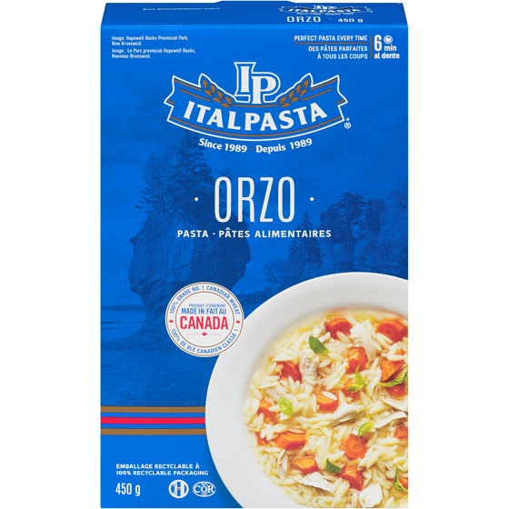 Italpasta des pates, Orzo  450 g, 0,55 $/100g