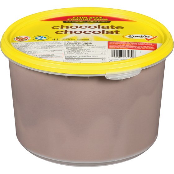 No Name Chocolate Ice Milk  4 l, $0.19/100ml