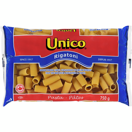 Unico Rigatoni 750 g, $0.44/100g