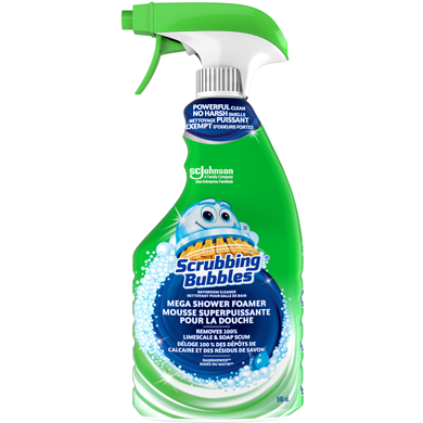 Scrubbing Bubbles Mega Shower Foamer Disinfectant Bathroom Cleaner Trigger, Rainshower Scent 946 ml, $0.61/100ml