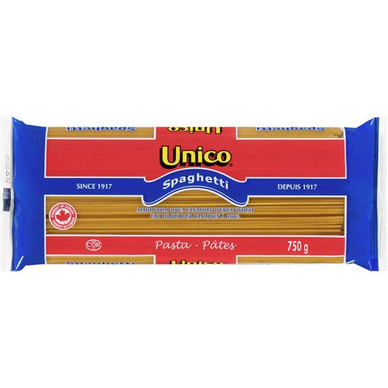 Unico Spaghetti 750 g, $0.44/100g