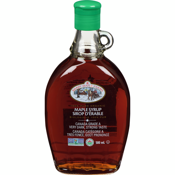 Shady Maple Farms Sirop d’érable foncé biologique 500 ml, 3,60 $/100ml
