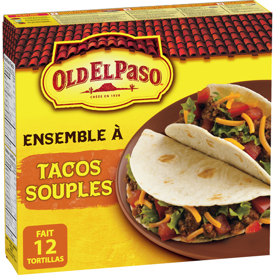 Old El Paso Trousse à tacos souples 400 g, 1,62 $/100g