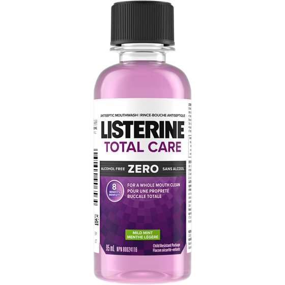 Listerine TOTAL CARE ZERO Rince-bouche antiseptique, Menthe légère 95 ml, 3,46 $/100ml