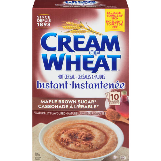 Cream of Wheat Céréales à l’érable et à la cassonade 350 g, 1,57 $/100g