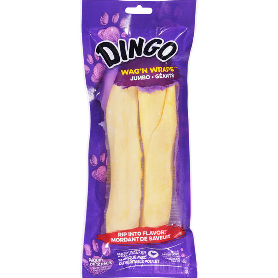 Dingo Wag 'n Wrap Dog Treats, Jumbo 206 g, $4.37/100g
