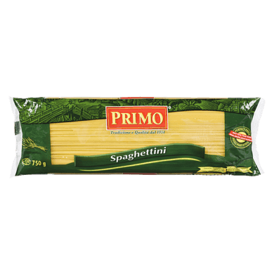 Primo Spaghettini 750 g, 0,27 $/100g