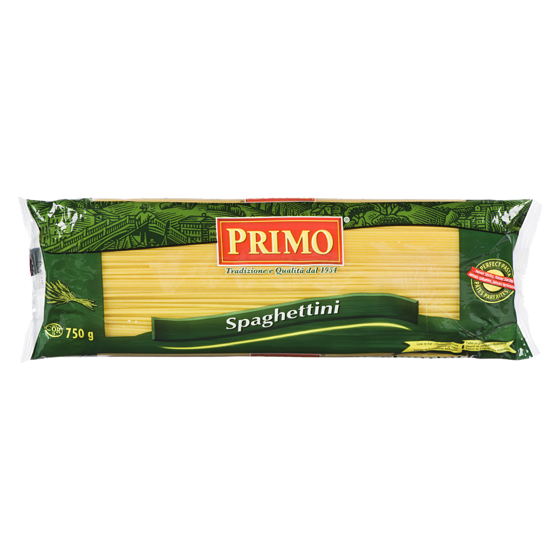 Primo Spaghettini 750 g, 0,53 $/100g