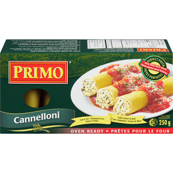 Primo Cannelloni Oven Ready 250 g, $1.60/100g