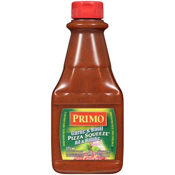Primo Pizza Squeeze, Garlic Basil 375 ml, $0.93/100ml