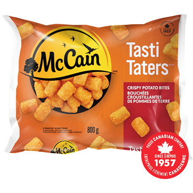 McCain Bouchées de pommes de terre Tasti Tatersᴹᴰ 800 g, 0,75 $/100g