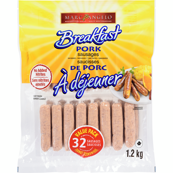 Marcangelo Pork Breakfast Sausages 1.2 kg, $1.17/100g