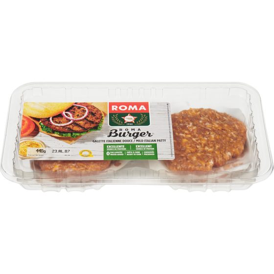 Roma Mild Italian ROMAburger 440 g, $2.04/100g