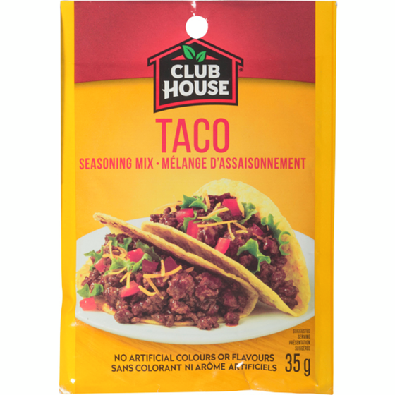 Club House Taco Seasoning Mix 35 g, $2.86/100g