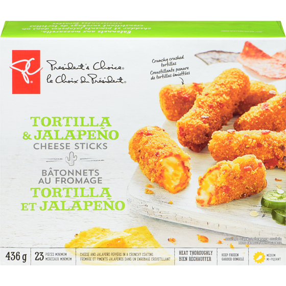 PC Tortilla & Jalapeno Cheese Sticks PC.ca