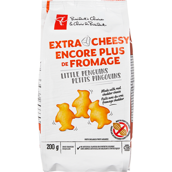 le Choix du Président Petits pingouins avec encore plus de fromage 200 g, 1,90 $/100g