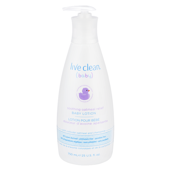 Live Clean Baby Soothing Oatmeal Relief Baby Lotion 750 ml, $2.00/100ml