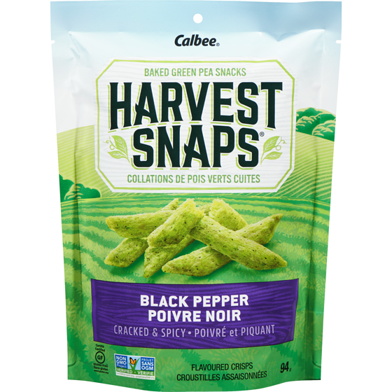 Harvest Snaps Snapea Crisps, Black Pepper 93 g, $4.08/100g