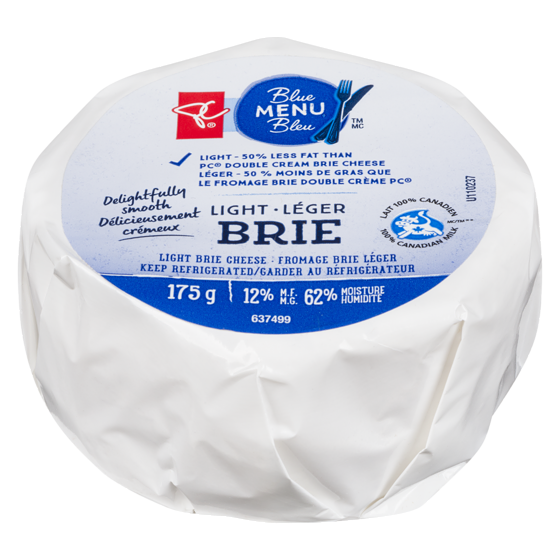 PC Menu Bleu Fromage Brie Léger 175 g, 5,14 $/100g
